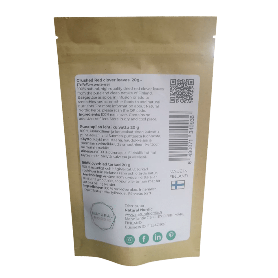 RED CLOVER LEAVES crushed - Natural Nordic