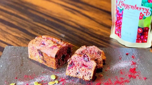 Natural Nordic Lingonberry pound cake
