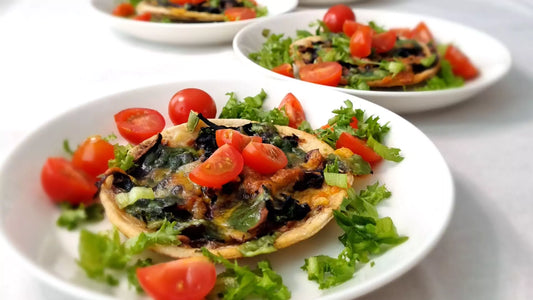 Mushroom pizza bites - Natural Nordic