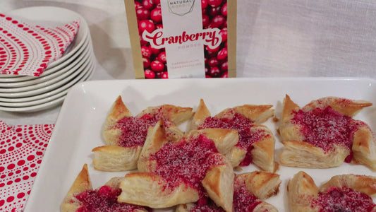 Natural Nordic Cranberry Christmas pastry stars