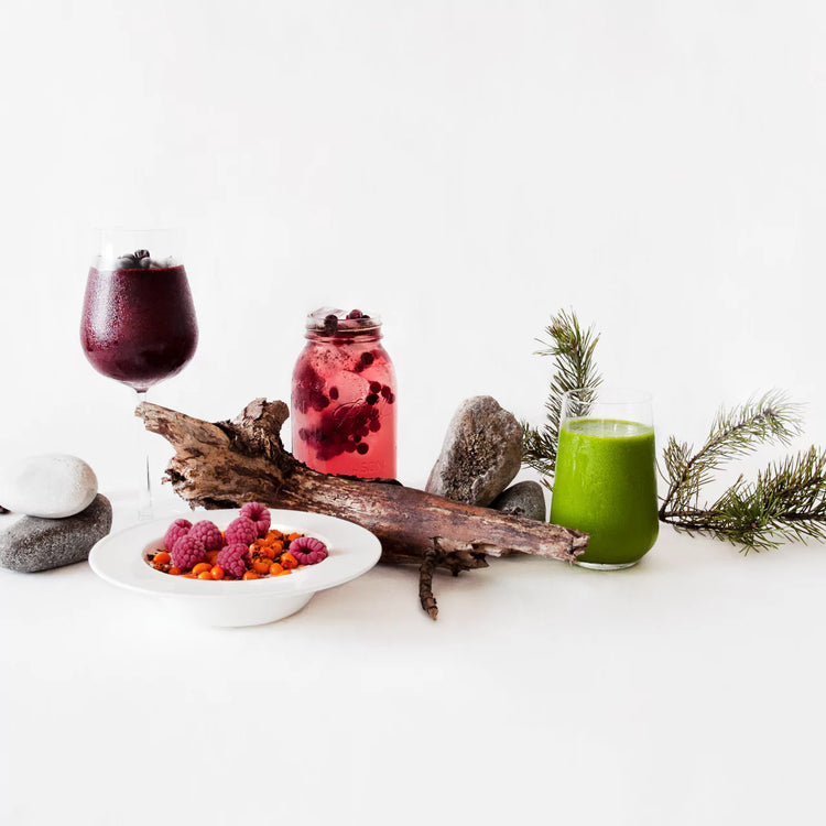 Berry and herb powders