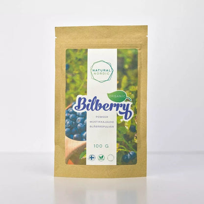 ORGANIC BILBERRY POWDER Wild Nordic berry - Natural Nordic