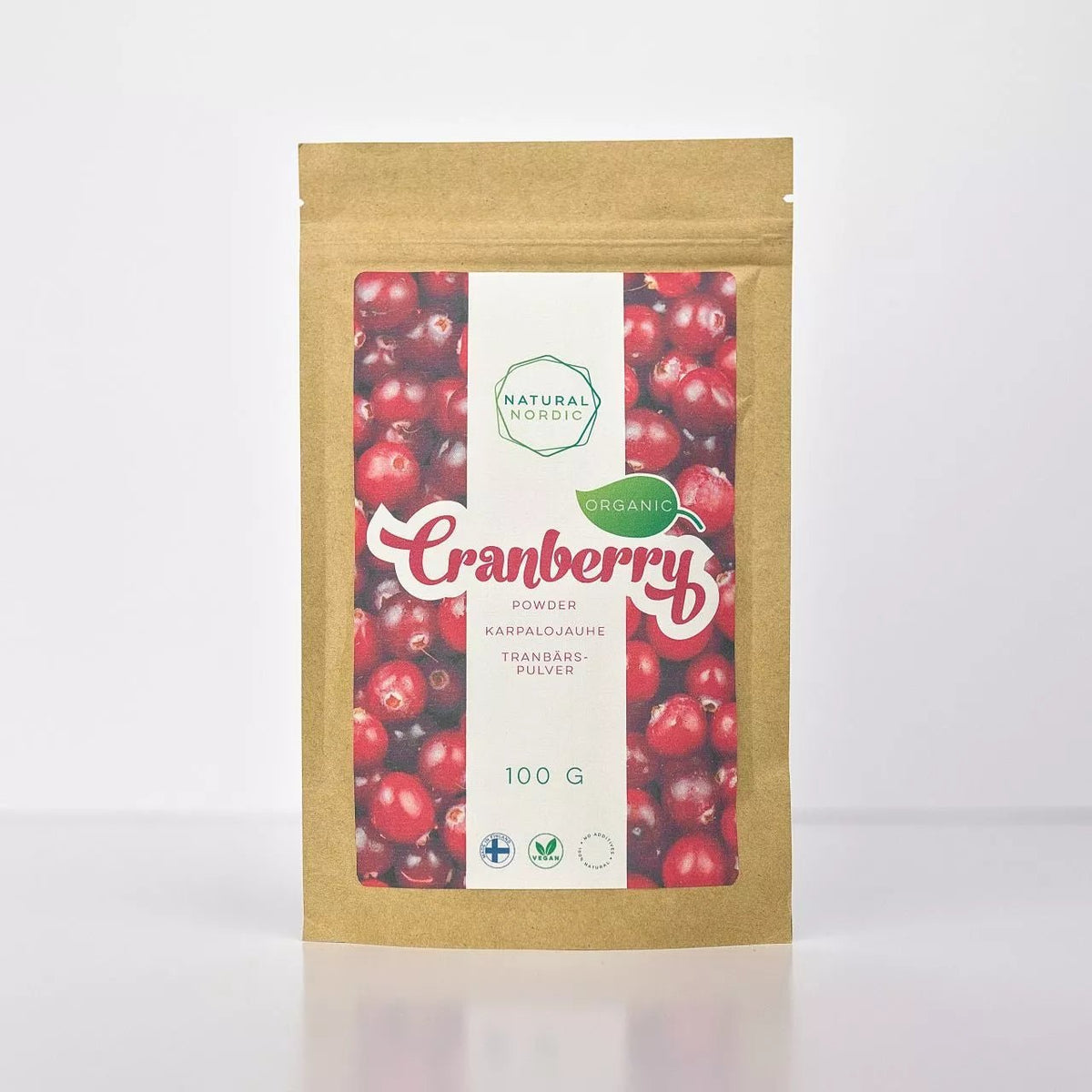 ORGANIC CRANBERRY POWDER Wild Nordic berry - Natural Nordic