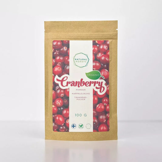 ORGANIC CRANBERRY POWDER Wild Nordic berry - Natural Nordic