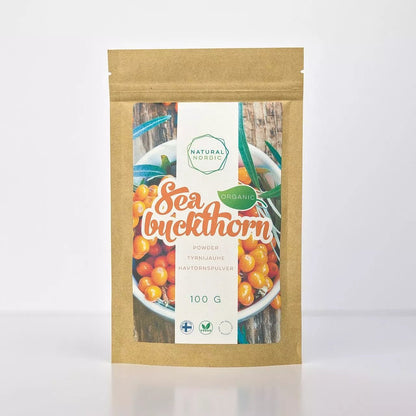 ORGANIC SEA BUCKTHORN POWDER Wild Nordic berry - Natural Nordic