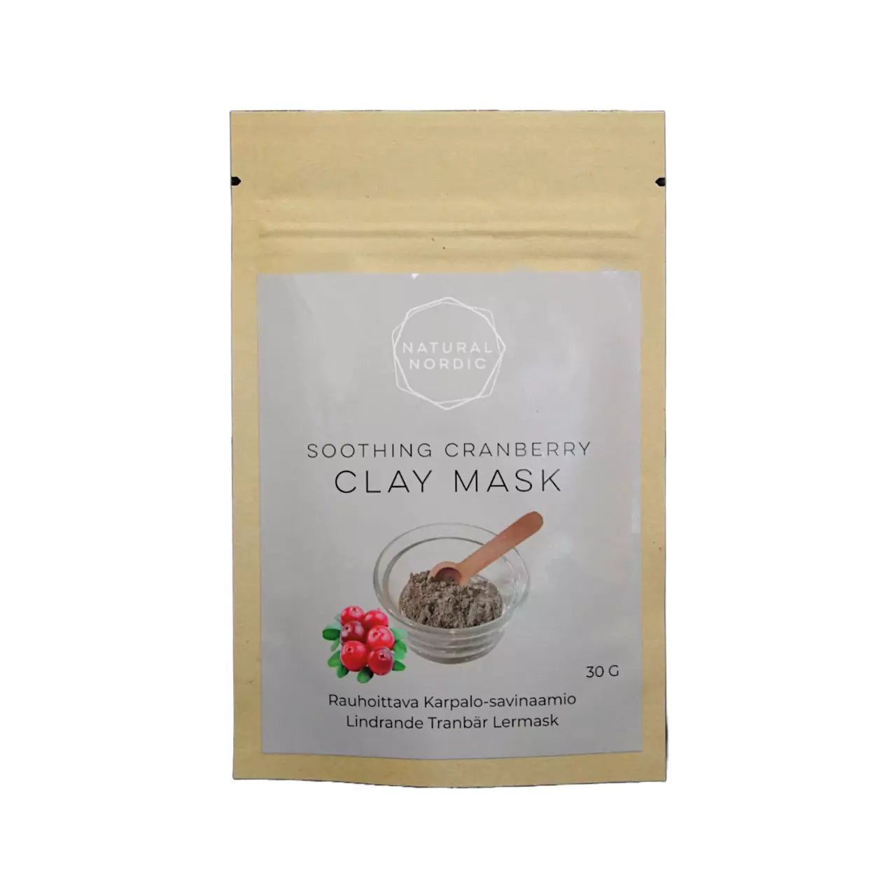 CRANBERRY CLAY MASK - Natural Nordic